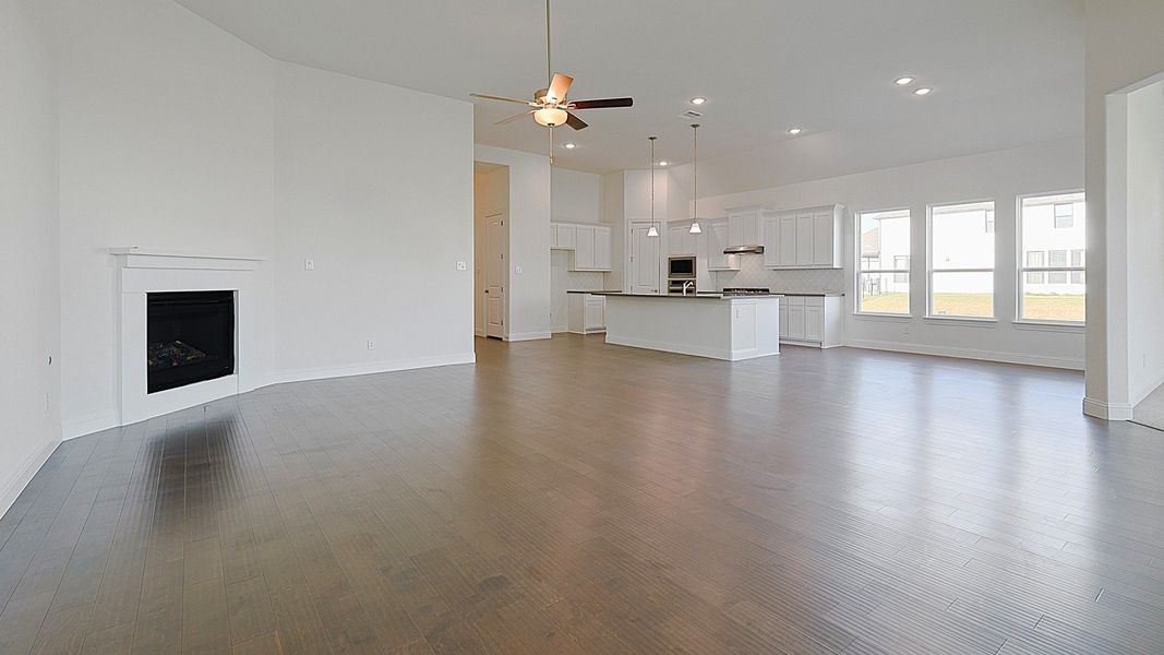 Representative furnished interior of a home built from the Villanova by Brightland Homes in Katy Lakes, Katy (Image 8).