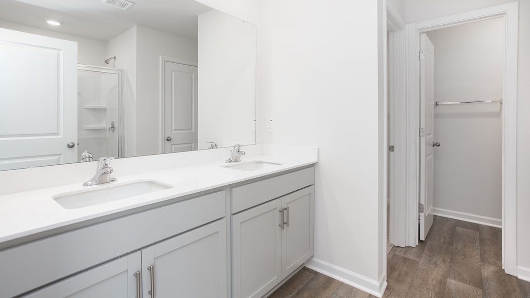 Representative furnished interior of a home built from the Oliver by D.R. Horton in Carter Ridge, Greenville (Image 5).