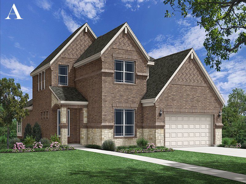 Representative exterior photo of a completed home built from the Victoria by Windsor Homes in Oak Ridge Park – Coming Soon, Corinth, TX (Image 2).