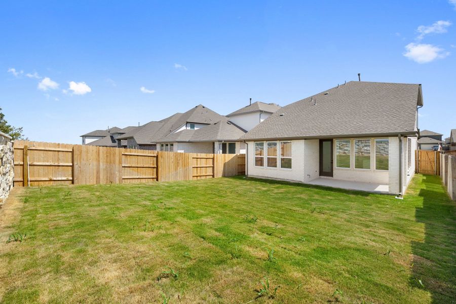 Exterior details and patio area of a home in Flora, Hutto (Image 29).