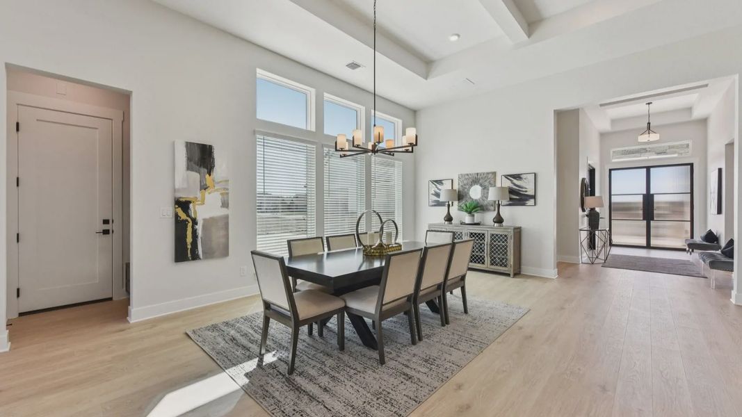 Representative furnished interior of a home built from the Franklin by Chesmar Homes in Feathergrass, Florence (Image 13).