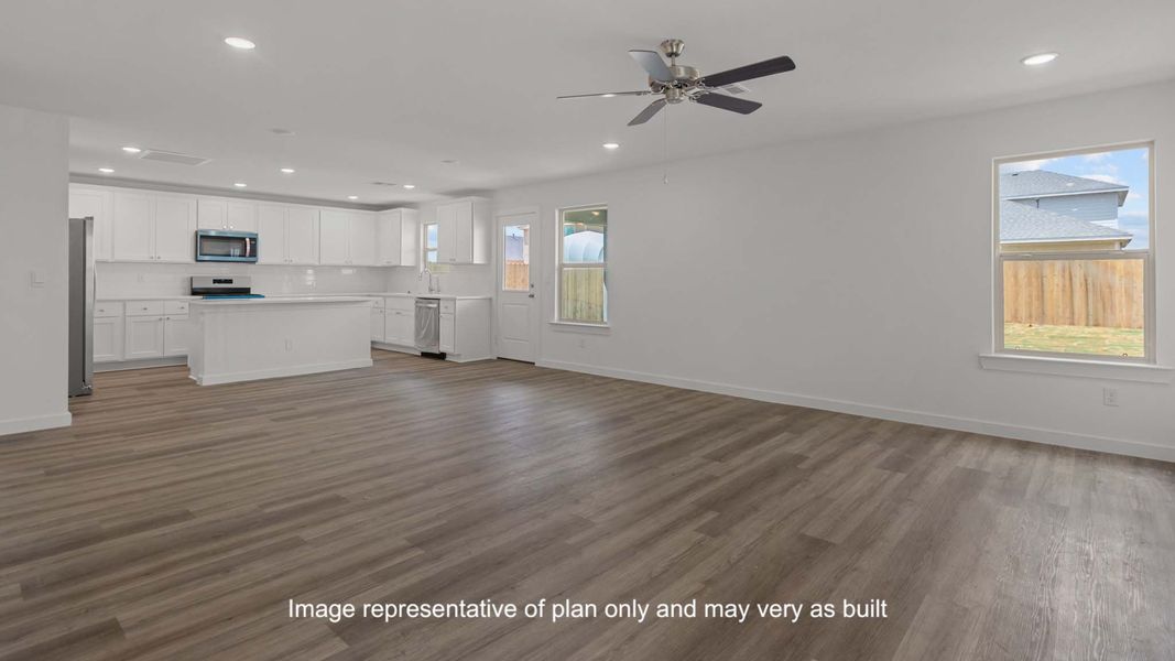 Representative unfurnished interior of a home built from the The Jayde by D.R. Horton in Terra Vista, Lubbock (Image 16). Representative unfurnished interior of a home built from the The Jayde by D.R. Horton in Terra Vista, Lubbock (Image 16).