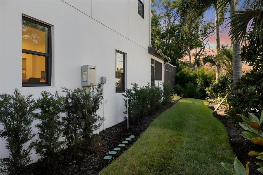 Exterior details and patio area of a home in , Sarasota (Image 30).