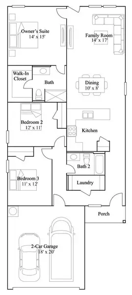 2D floor plan layout of this home in Magnolia Ridge, Magnolia, TX (Image 2). 2D floor plan layout of this home in Magnolia Ridge, Magnolia, TX (Image 2).