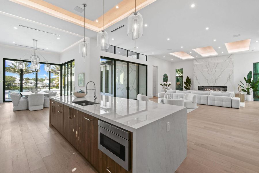 Furnished interior view inside a new home in , North Palm Beach (Image 8).