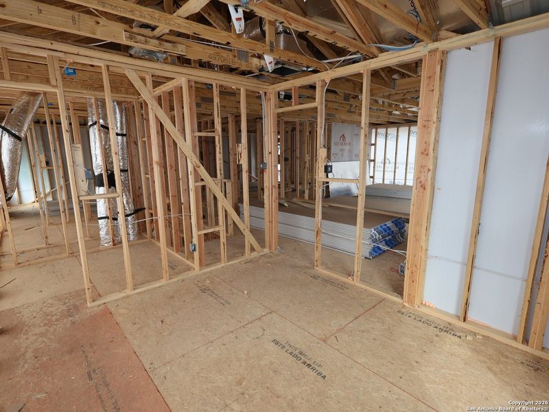 In-progress construction of a new home in Meadows at Clear Springs, New Braunfels, TX (Image 32).