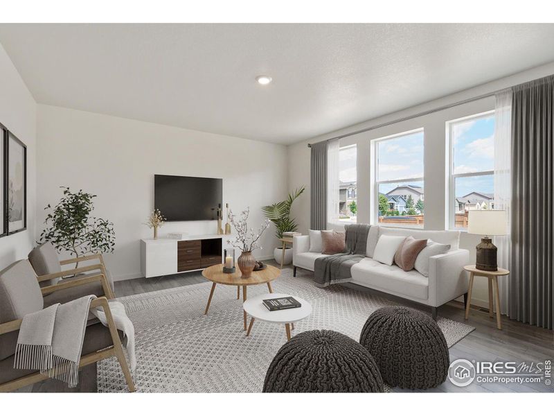 Furnished interior view inside a new home in Northridge Estates, Greeley (Image 7). Furnished interior view inside a new home in Northridge Estates, Greeley (Image 7).