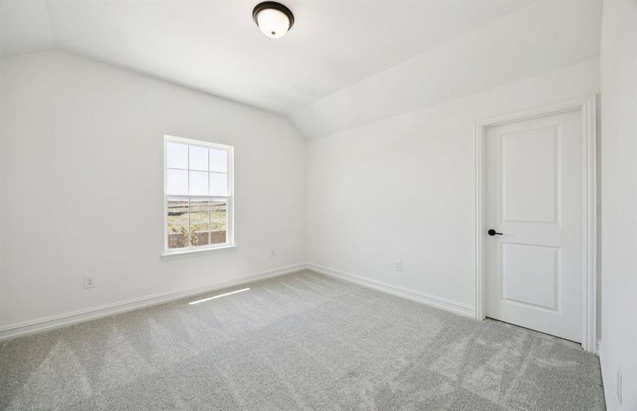 Spacious secondary bedroom*real home pictured