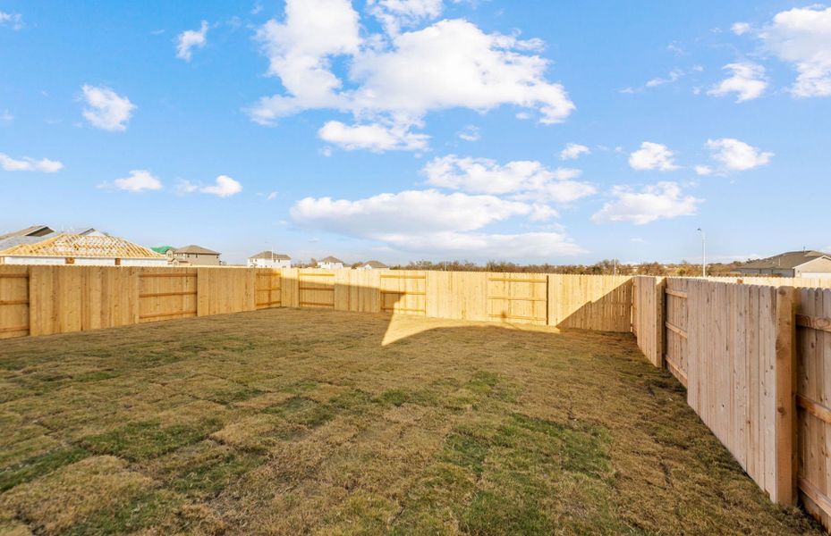 Exterior details and patio area of a home in Patterson Ranch, Georgetown (Image 28).