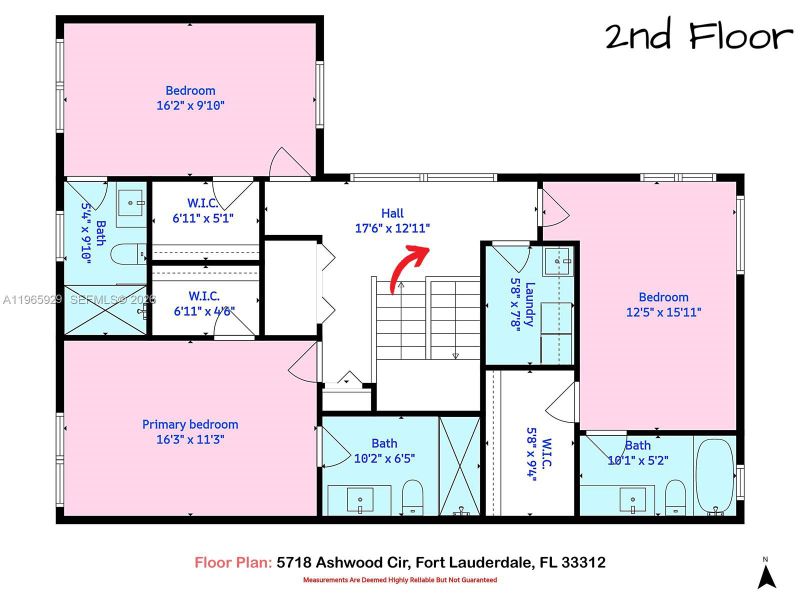 2D floor plan layout of this home in , Hollywood, FL (Image 5).