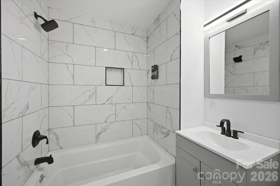 Furnished interior view inside a new home in , Charlotte (Image 9).