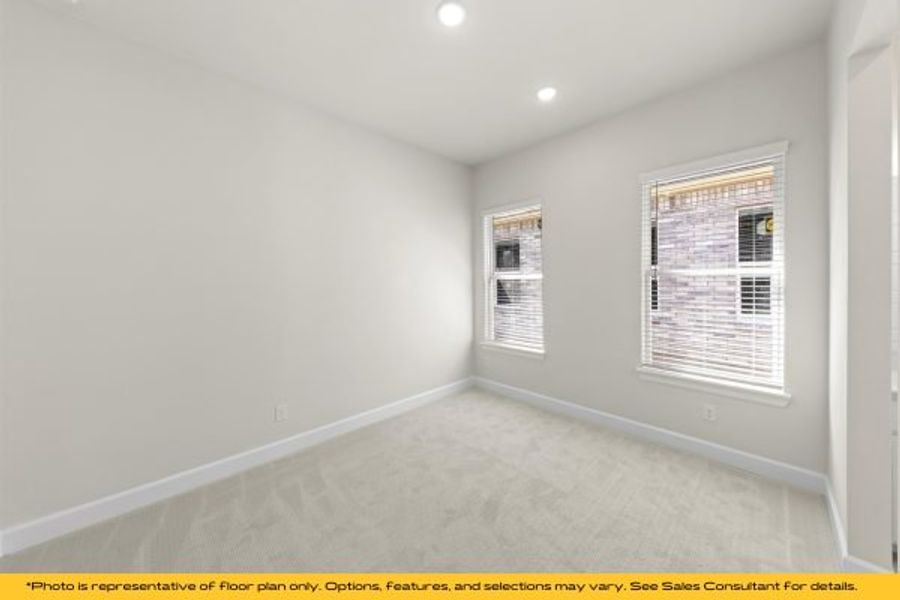 Representative unfurnished interior of a home built from the The Cayman by Stonefield Homes in The Highlands, Rockwall (Image 98).