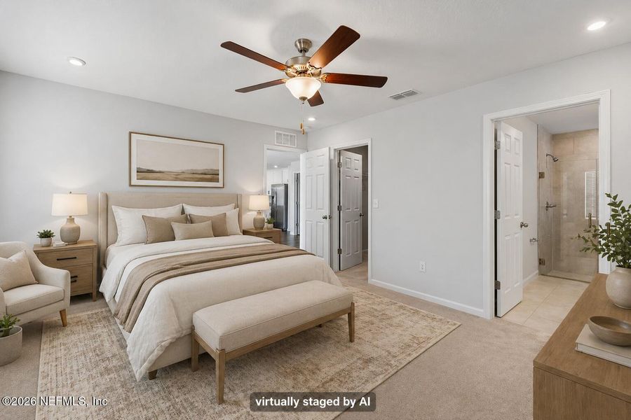 Furnished interior view inside a new home in , Jacksonville (Image 6).