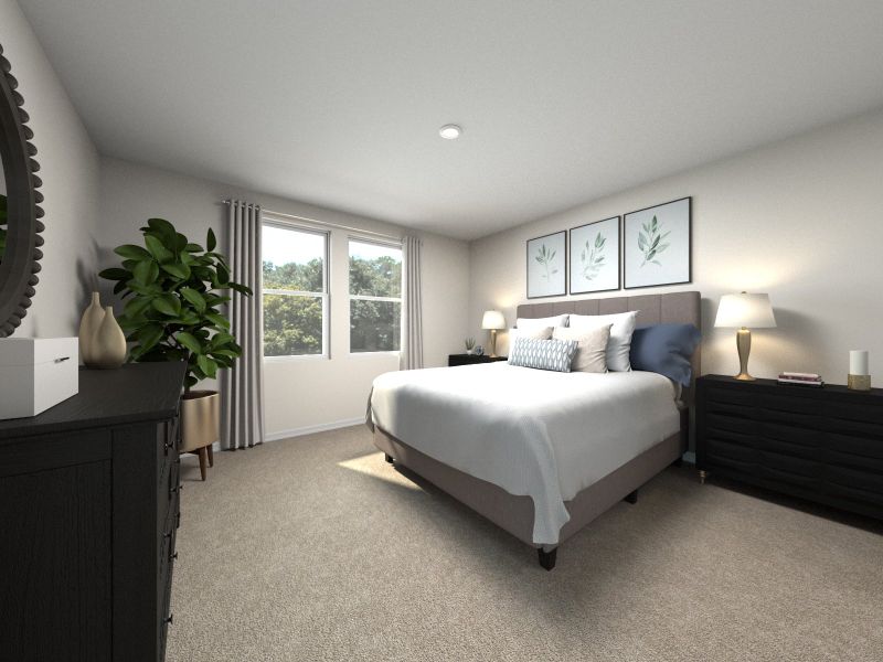 Rendering of Olympic Primary Bedroom