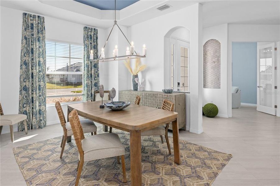 Furnished interior view inside a new home in Calusa Country Club, Lakewood Ranch (Image 28).