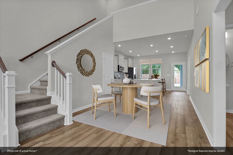 Furnished interior view inside a new home in Ovation at Sweetbrier, Durham (Image 4).