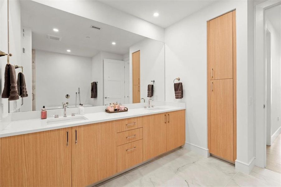 Furnished interior view inside a new home in The Dillon Buckhead, Atlanta (Image 15). Furnished interior view inside a new home in The Dillon Buckhead, Atlanta (Image 15).