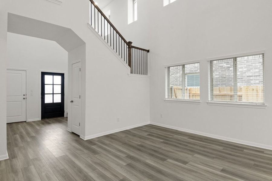 Representative unfurnished interior of a home built from the Beaumont by Pacesetter Homes in Blanco Vista, San Marcos (Image 17). Representative unfurnished interior of a home built from the Beaumont by Pacesetter Homes in Blanco Vista, San Marcos (Image 17).