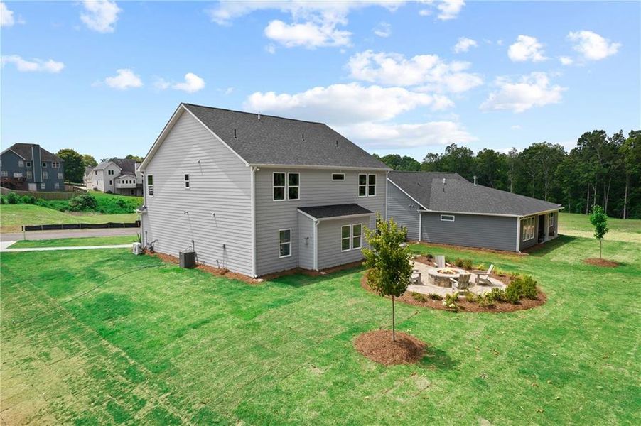 Exterior details and patio area of a home in , Villa Rica (Image 2). Exterior details and patio area of a home in , Villa Rica (Image 2).