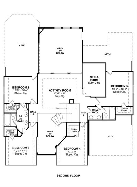 The Jonathan floor plan by K. Hovnanian® Homes. 2nd Floor shown. *Prices, plans, dimensions, features, specifications, materials, and availability of homes or communities are subject to change without notice or obligation.