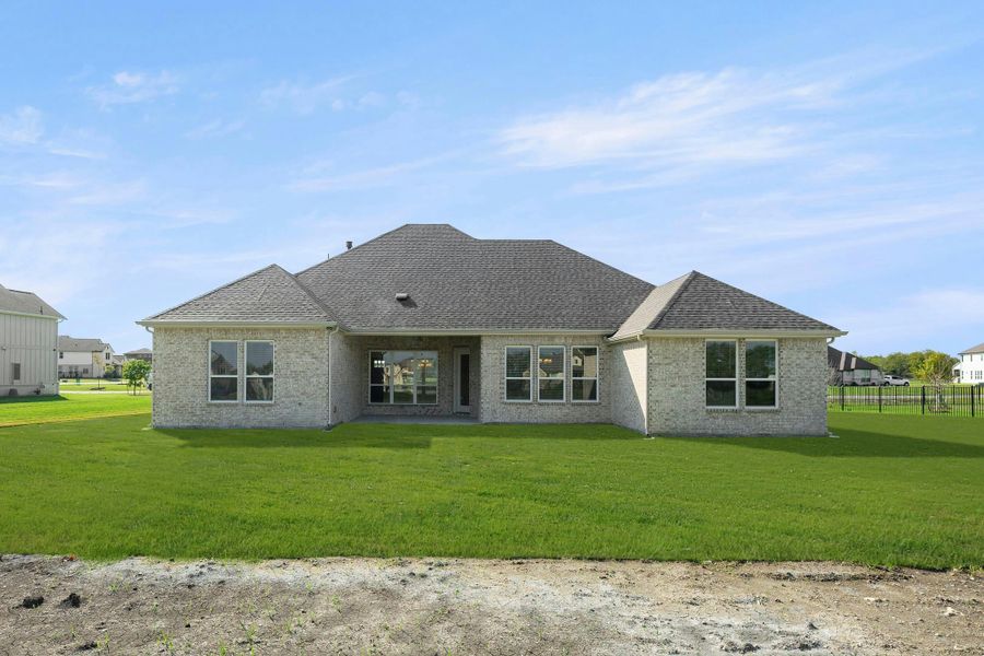Front exterior of a new home in Ridge Park Estates, Royse City, TX, highlighting curb appeal (Image 19). Front exterior of a new home in Ridge Park Estates, Royse City, TX, highlighting curb appeal (Image 19).