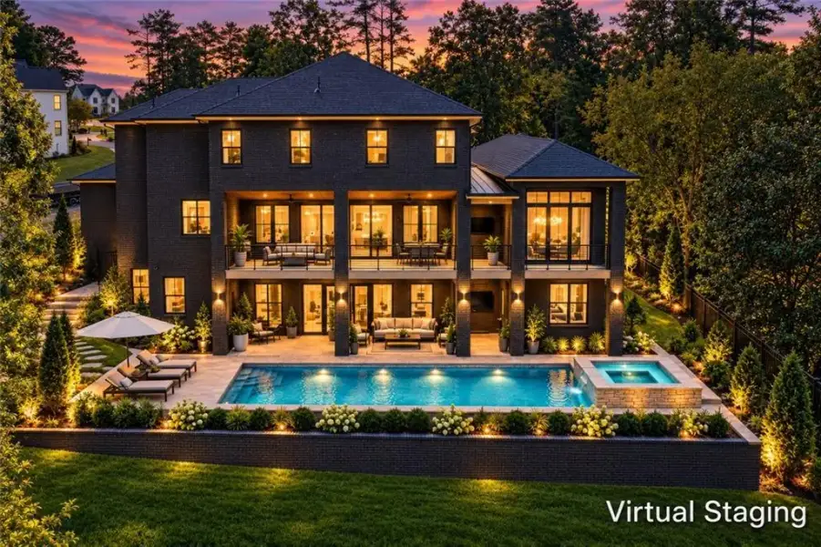 Exterior details and patio area of a home in , Marietta (Image 3).