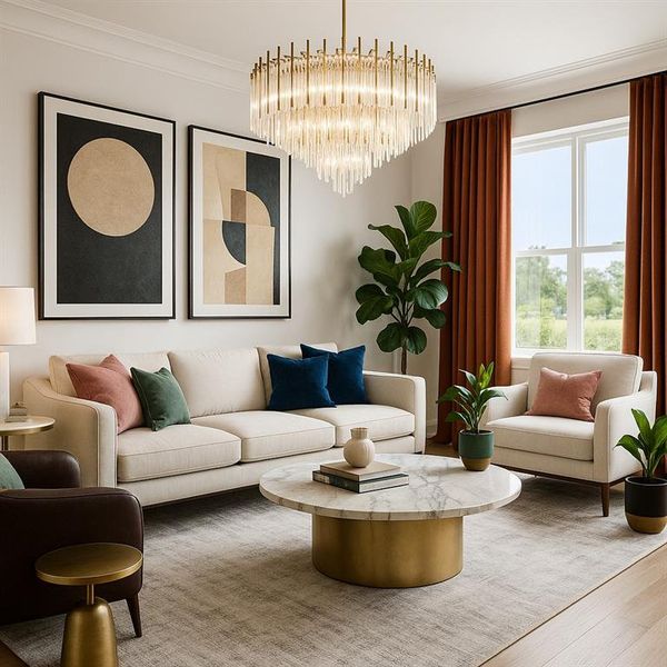 Furnished interior view inside a new home in The Hills at Cedar Creek, Winder (Image 6).