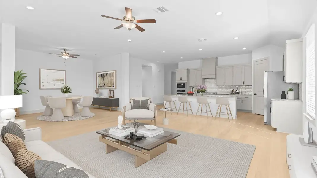 Representative furnished interior of a home built from the Cardinale by D.R. Horton in Alexander 65' Homesites, Pearland (Image 11).