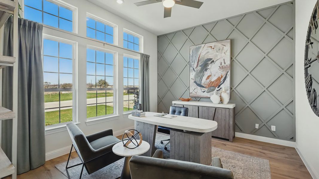 Furnished interior view inside a new home in Rio Vista at Kelly Ranch, Aledo (Image 6).