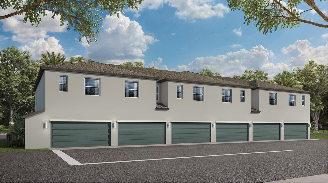 Lennox Breezewood Townhome Rear View AE Lennox Breezewood Townhome Rear View AE