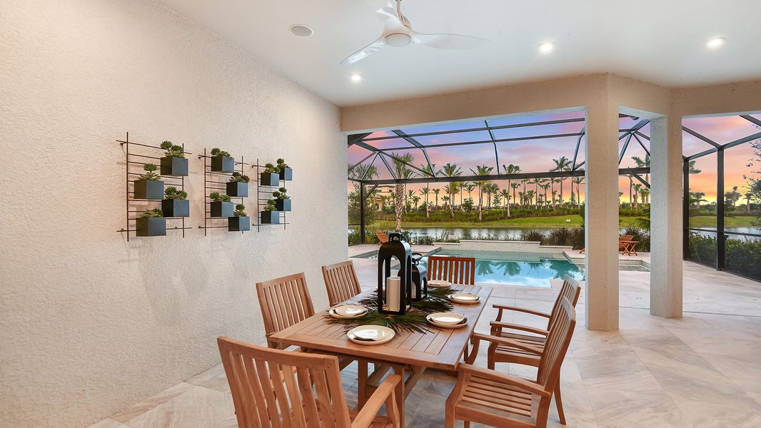 Representative furnished interior of a home built from the Lazio by Taylor Morrison in Esplanade by the Islands, Naples (Image 35).