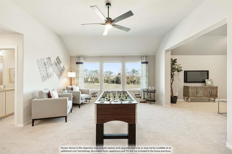 Furnished interior view inside a new home in Willow Wood, McKinney (Image 36).