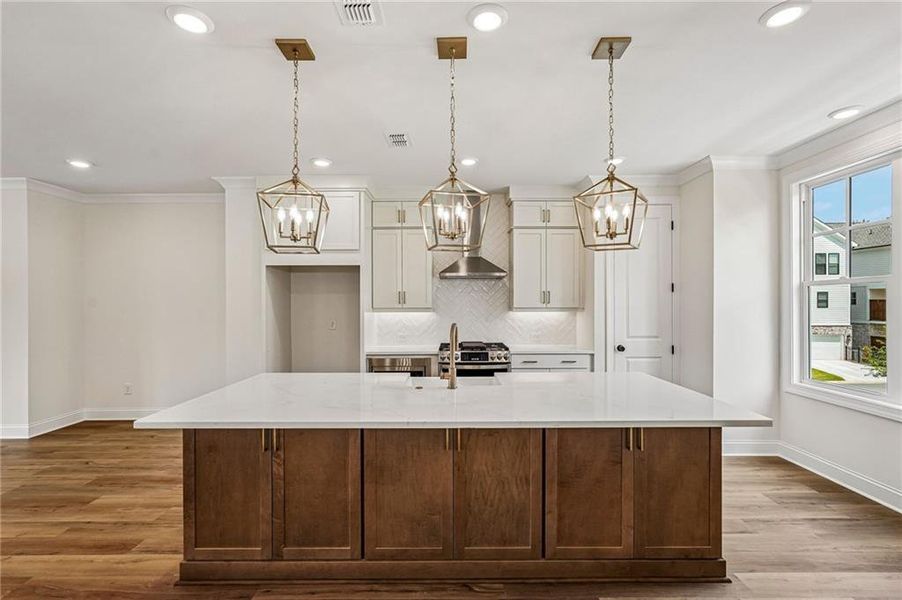 Furnished interior view inside a new home in Waterside Townhomes, Peachtree Corners (Image 5).