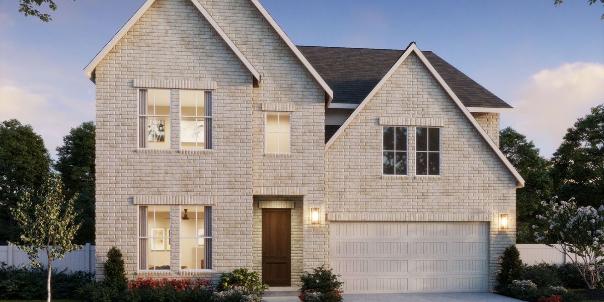 Representative exterior photo of a completed home built from the Tristan by Normandy Homes in Estates at Stacy Crossing, McKinney, TX (Image 2).