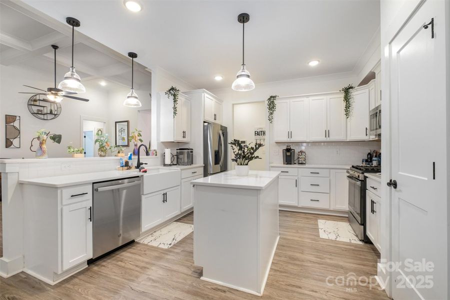 Furnished interior view inside a new home in , Clover (Image 6).