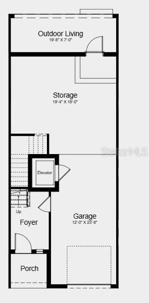 2D floor plan layout of this home in Seahaven, Punta Gorda, FL (Image 25).