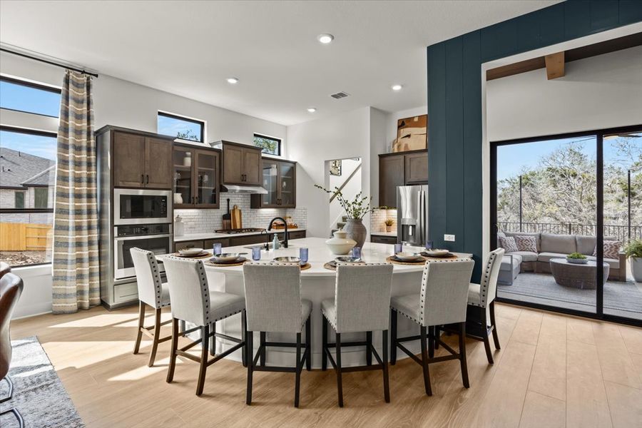 Furnished interior view inside a new home in 6 Creeks, Kyle (Image 35).