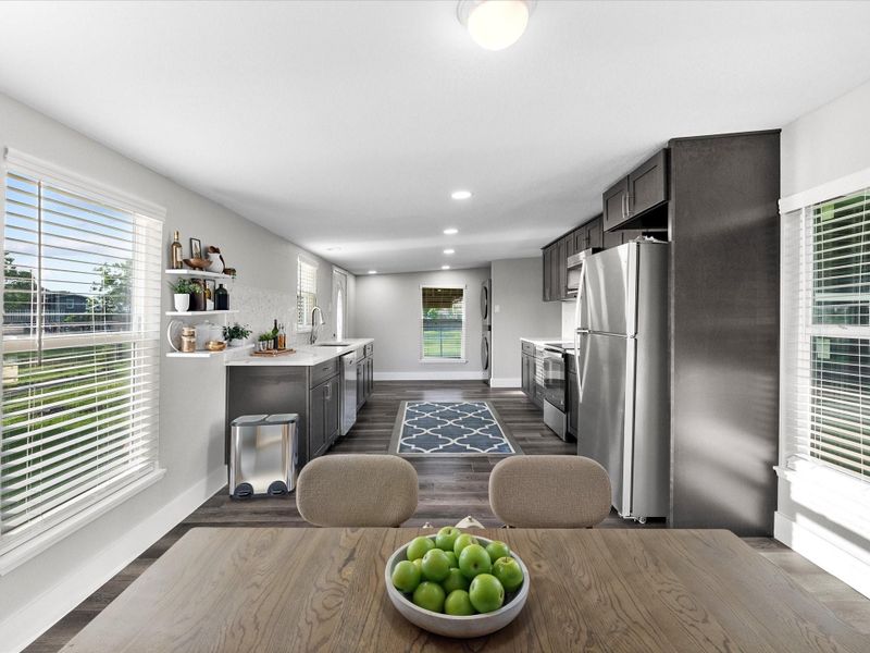 Furnished interior view inside a new home in , Dickinson (Image 11). Furnished interior view inside a new home in , Dickinson (Image 11).