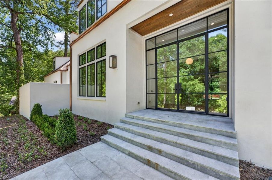 Exterior details and patio area of a home in , Atlanta (Image 29). Exterior details and patio area of a home in , Atlanta (Image 29).