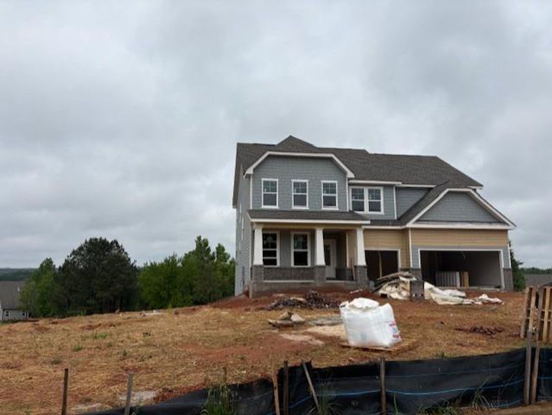 In-progress construction of a new home in Wellington Estates, Madison, GA (Image 29).