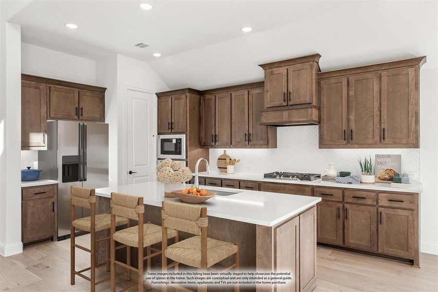 Furnished interior view inside a new home in Creekview Meadows, Pilot Point (Image 7).