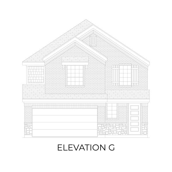 Representative rendering of the exterior for the Harrison F by First Texas Homes (Image 16).