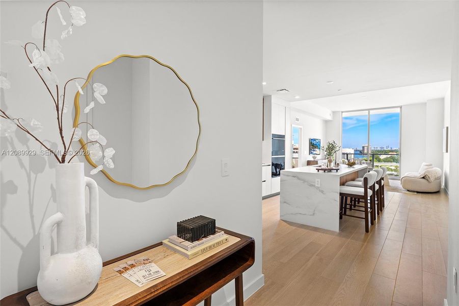 Furnished interior view inside a new home in , Miami (Image 32).