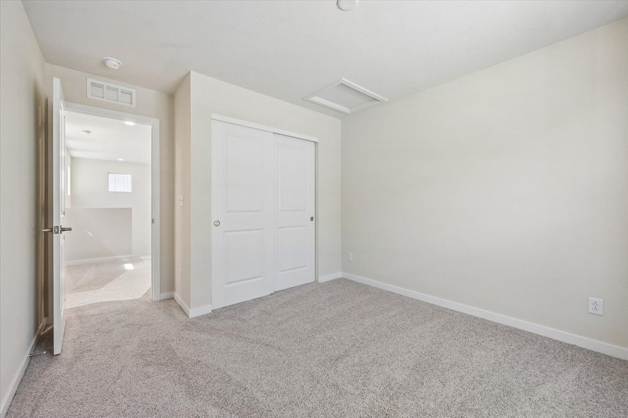 A room with white doors.