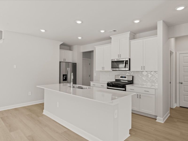 Furnished interior view inside a new home in Village at White Pine, Pendleton (Image 3).
