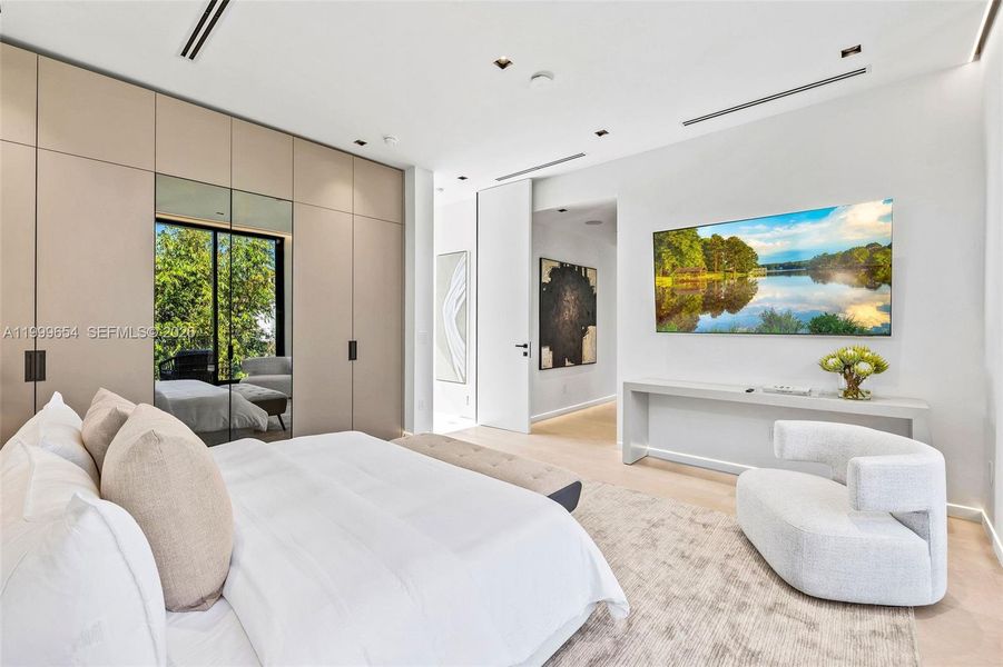 Furnished interior view inside a new home in , Miami Beach (Image 14). Furnished interior view inside a new home in , Miami Beach (Image 14).