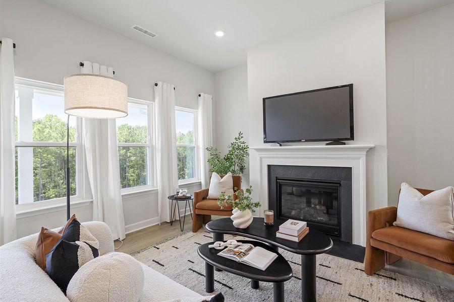 Furnished interior view inside a new home in Ovation at Sweetbrier, Durham (Image 12).