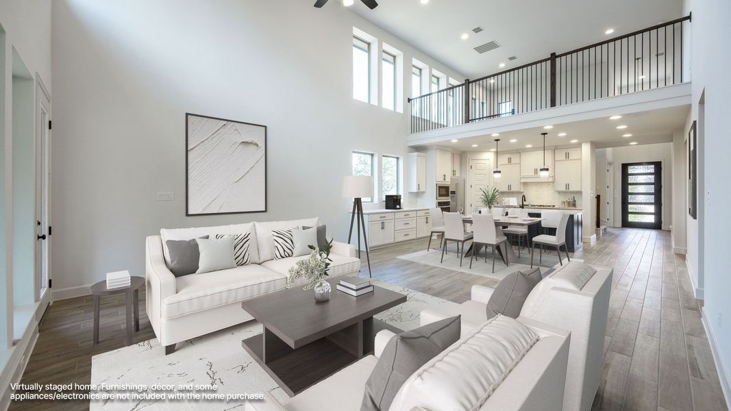 Furnished interior view inside a new home in Parkside on the River West, Georgetown (Image 5). Furnished interior view inside a new home in Parkside on the River West, Georgetown (Image 5).