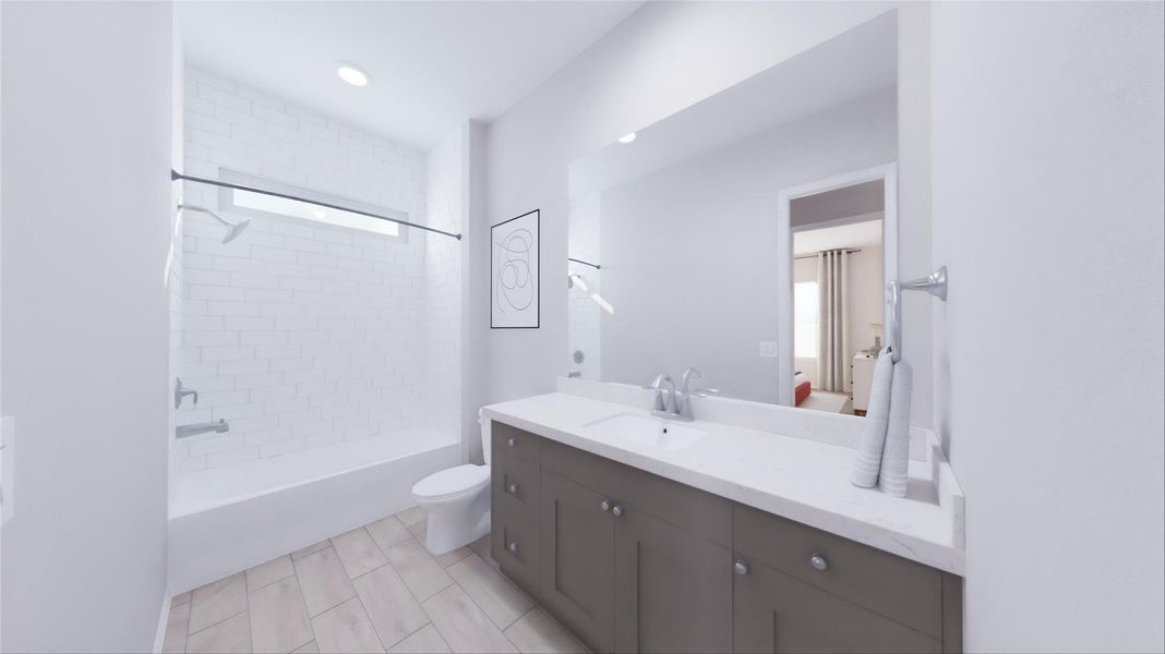Furnished interior view inside a new home in Anniston, Katy (Image 18).