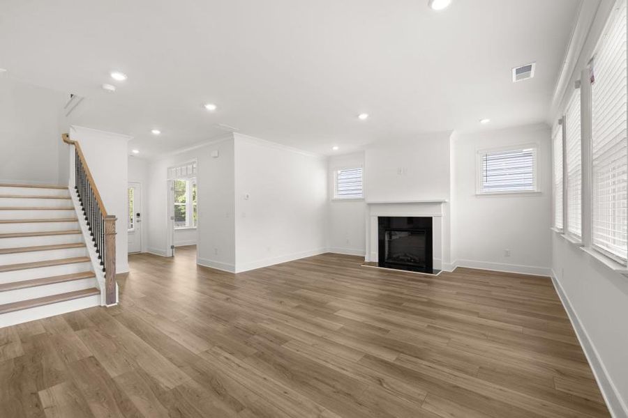 Furnished interior in a model home at Willow Creek in Watkinsville (Image 19).